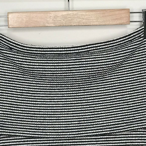 Witchery Black Striped Off Shoulder Knit Top S - Picture 5 of 13